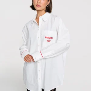 POPLIN BLOUSE BISOUS X ALIX