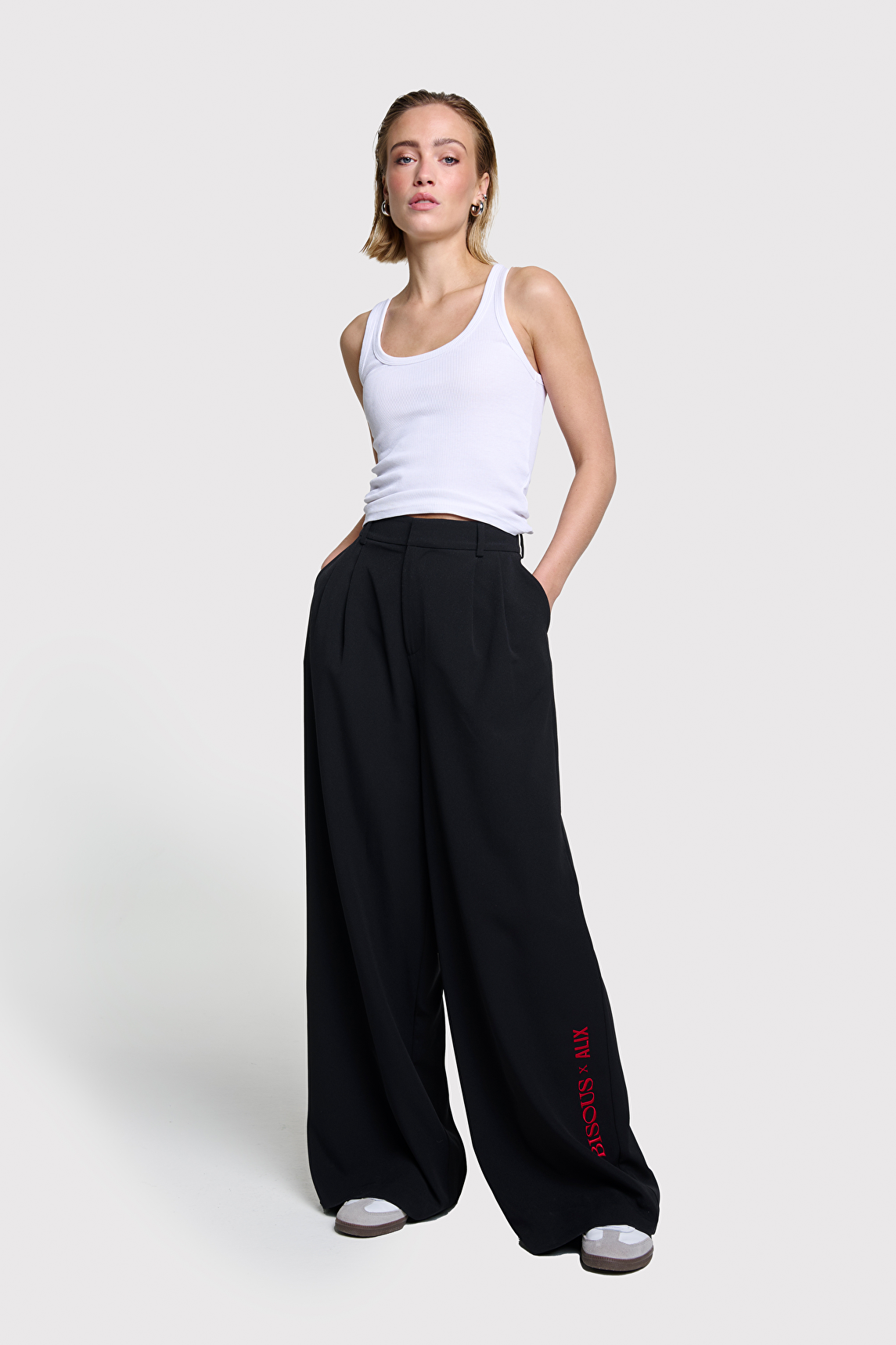 WIDE LEG PANTS BISOUS X ALIX
